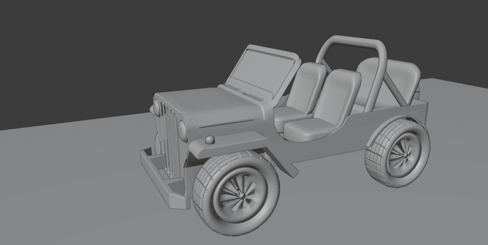 Basic Jeep car model preview image 3